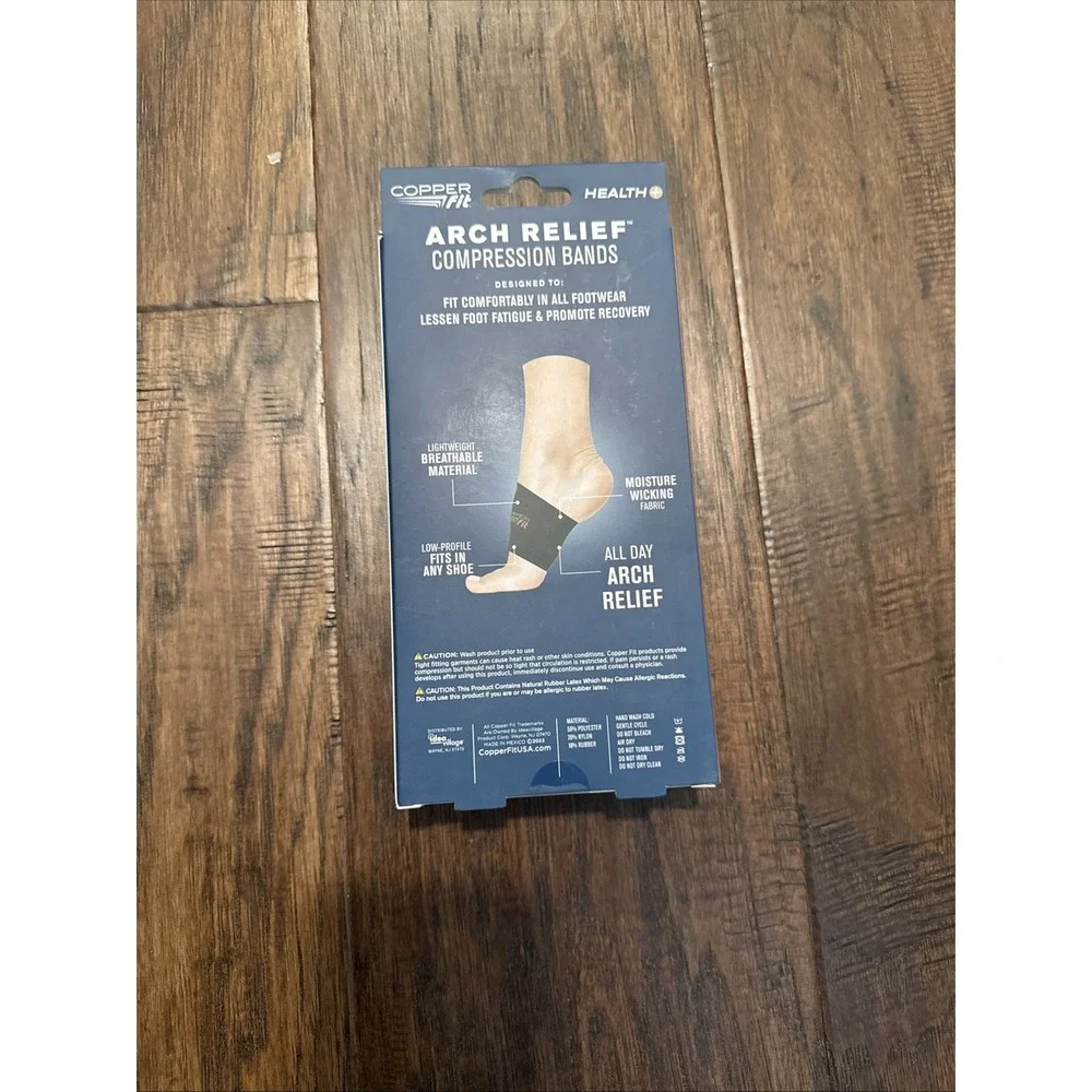 Copper Fit Copper Infused Arch Relief Compression Bands - One‎ Size